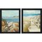 Sea Breeze & Coastal Escape by Marilyn Hageman, 2 Piece Black Framed Art Set